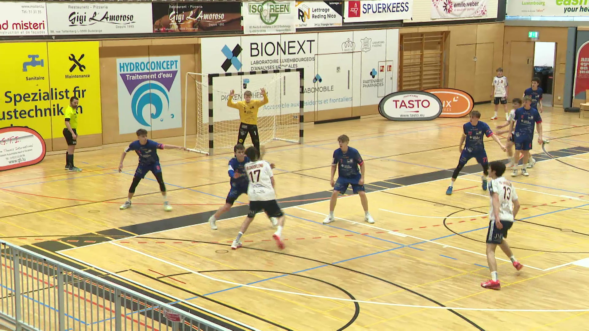 Handball Youth-Cup: 16 Ekippen aus 11 Länner stounge beim Youth-Cup zu Diddeleng um Terrain