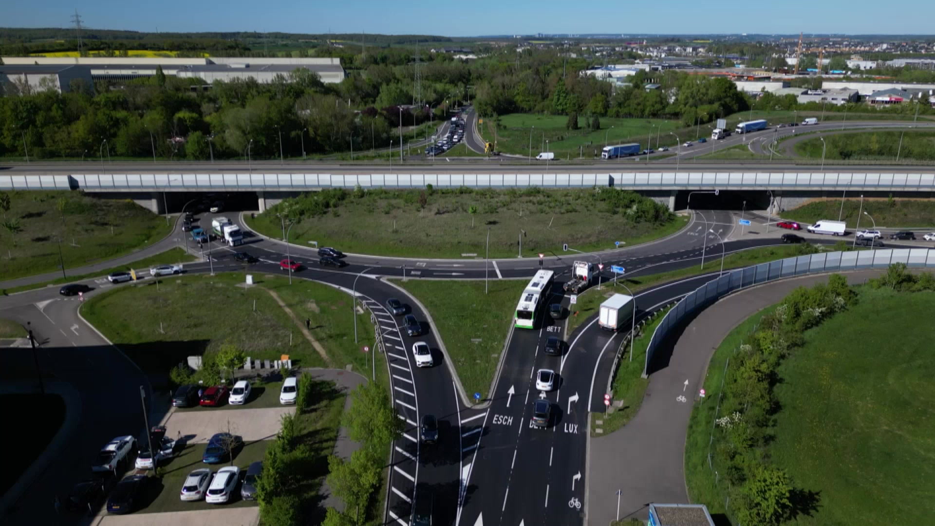 De Rond-point Diddeleng mécht Probleemer : 