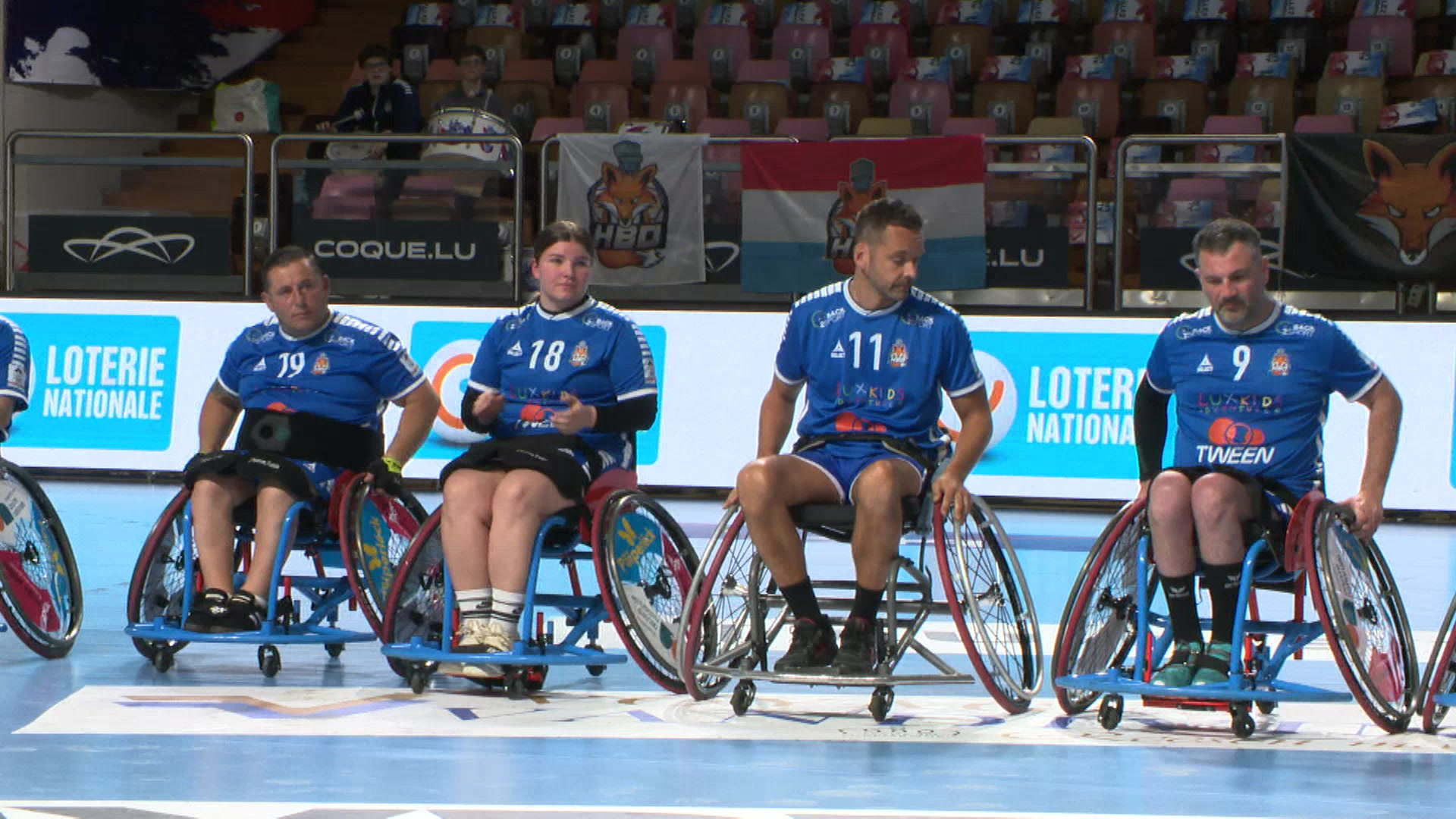 Foxriders vum HBD: Rollstull-Handball zu Diddeleng - RTL Lëtzebuerg
