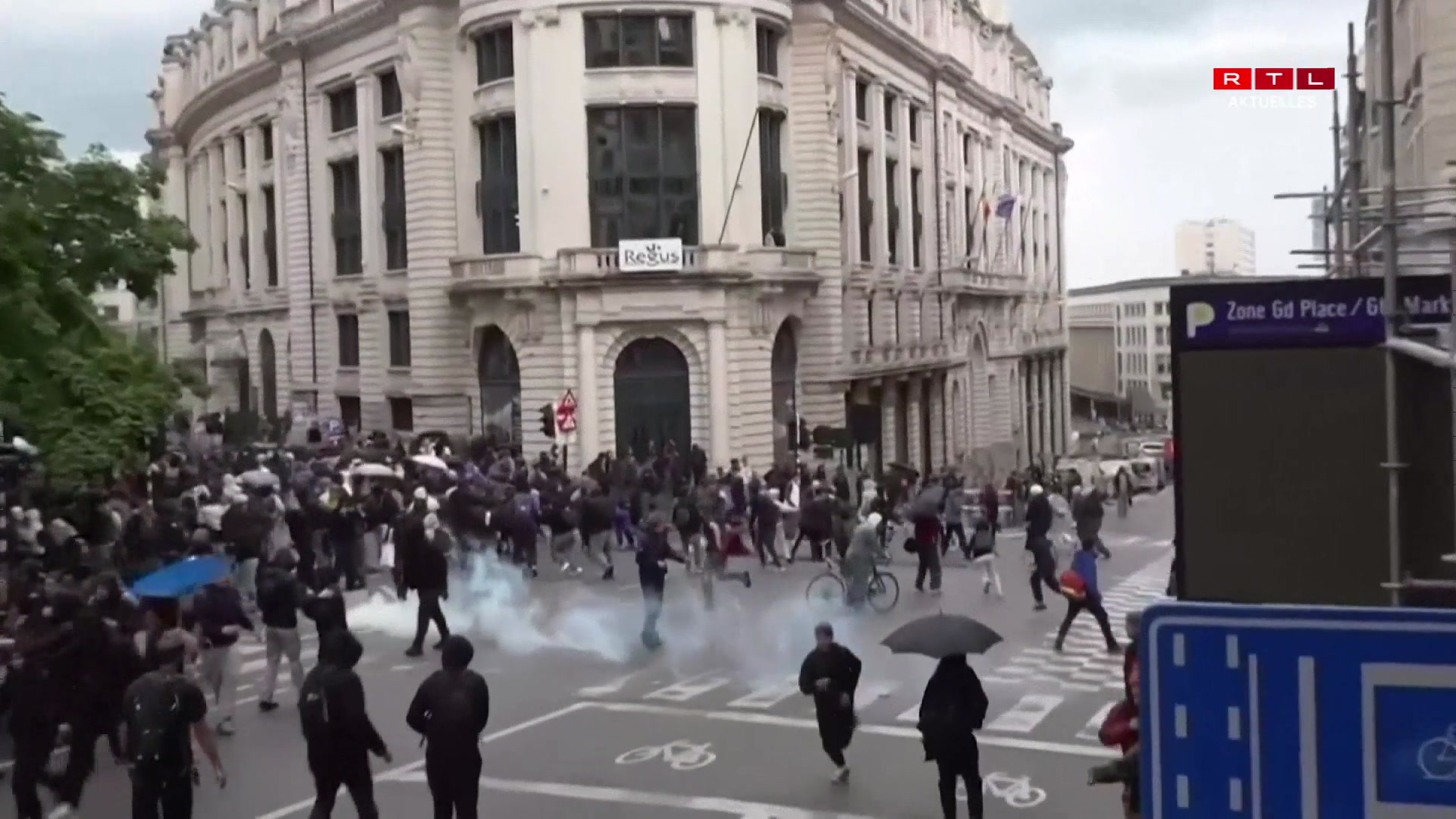 Chaos zu Bréissel: Gewaltsam Demonstratioune géint Austeritéitsmesuren an der frankophoner Bildung