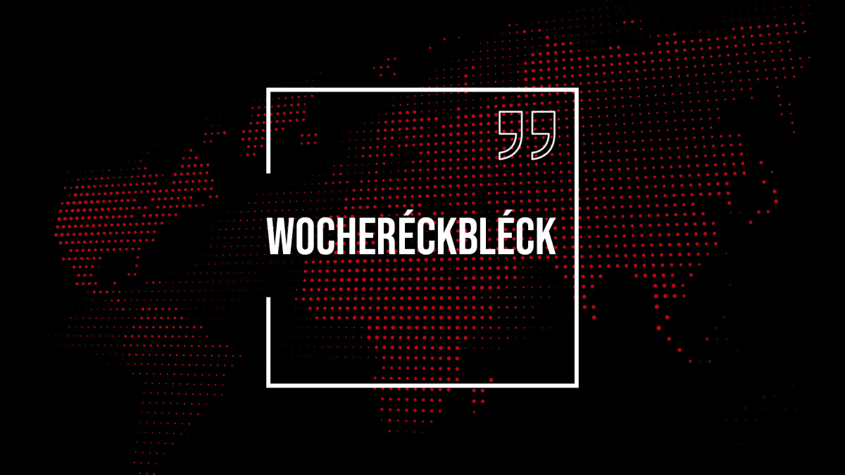 De satiresche Wocheréckbléck vum 23. November