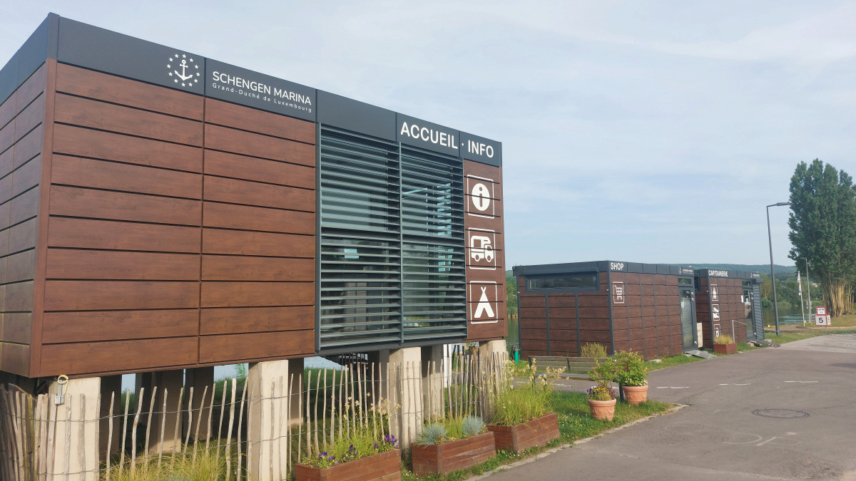 Schengen Marina, neit Konzept am Hafen